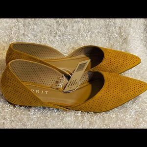 Esprit: Mustard Yellow Slip on Shoes